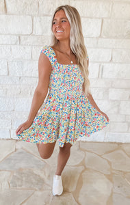 Poppy Ditsy Floral Mini Dress