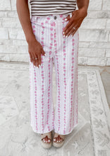 Load image into Gallery viewer, Piece Of My Heart Rose Pattern Pants