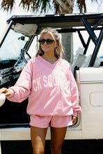 Load image into Gallery viewer, Madi May x Ck Squared V Neck &amp; boxing Short Sweat Set - Dark Rose