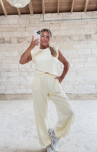 Load image into Gallery viewer, Just The Start Terry Cross Over Top &amp; Sweatpants Set