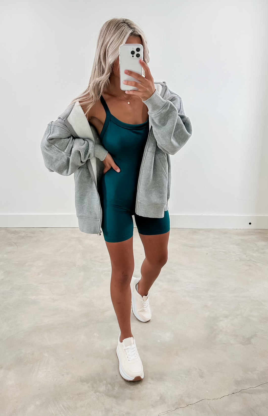 Danielle Ribbed Athletic Romper