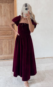 Festive Fit Velvet Maxi