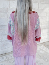 Load image into Gallery viewer, Jessie Number Patchwork Oversized Top