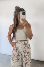 Load image into Gallery viewer, Let It Be Easy Cotton-Linen Crop Top