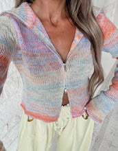 Load image into Gallery viewer, Vibrant Lady Knitted Turtle Neck Zip Up