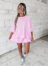 Load image into Gallery viewer, Kylie Crop Top and Shorts Set - pink