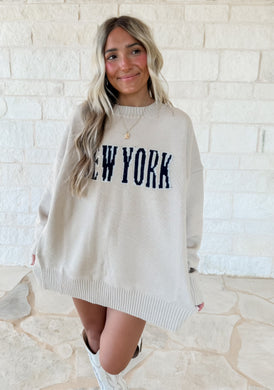 New York Cream Knit Sweater