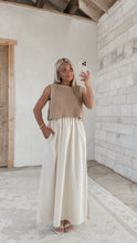 Load image into Gallery viewer, Just Between Us Chunky Sweater Midi Dress - Latte/Cream