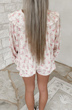 Load image into Gallery viewer, Whispers Of Spring Floral Lace Trim Thermal Skort Set - Dusty Pink