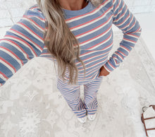 Load image into Gallery viewer, Simone Striped Top &amp; Pants Set