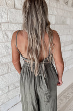 Load image into Gallery viewer, Autumn Lane Gauze Backless Tie Sleeveless Aladdin Jumpsuit