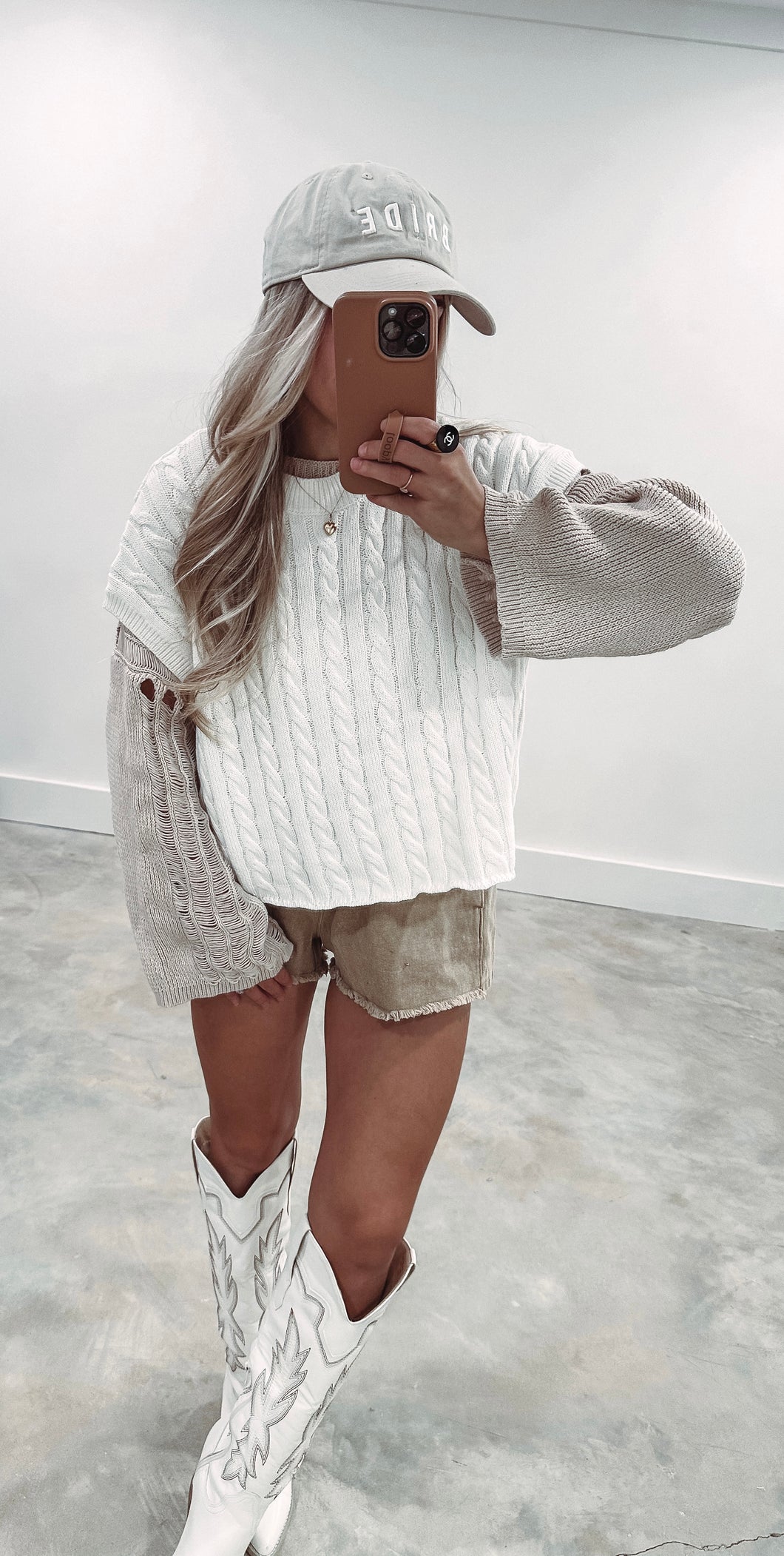 Alina White Sweater