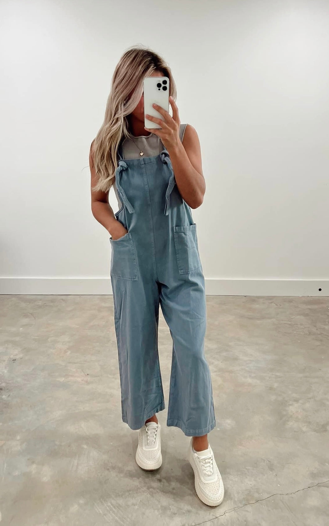 Happy Girl Denim Washed Overalls (FINAL SALE)