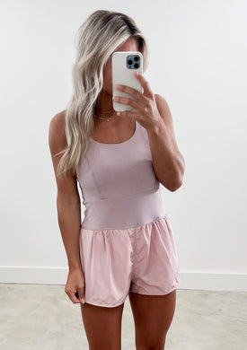 Taylor Dusty Lavender Athletic Romper