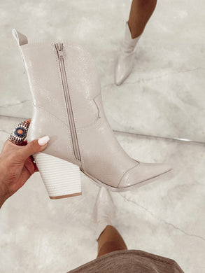 Ariella Taupe Booties