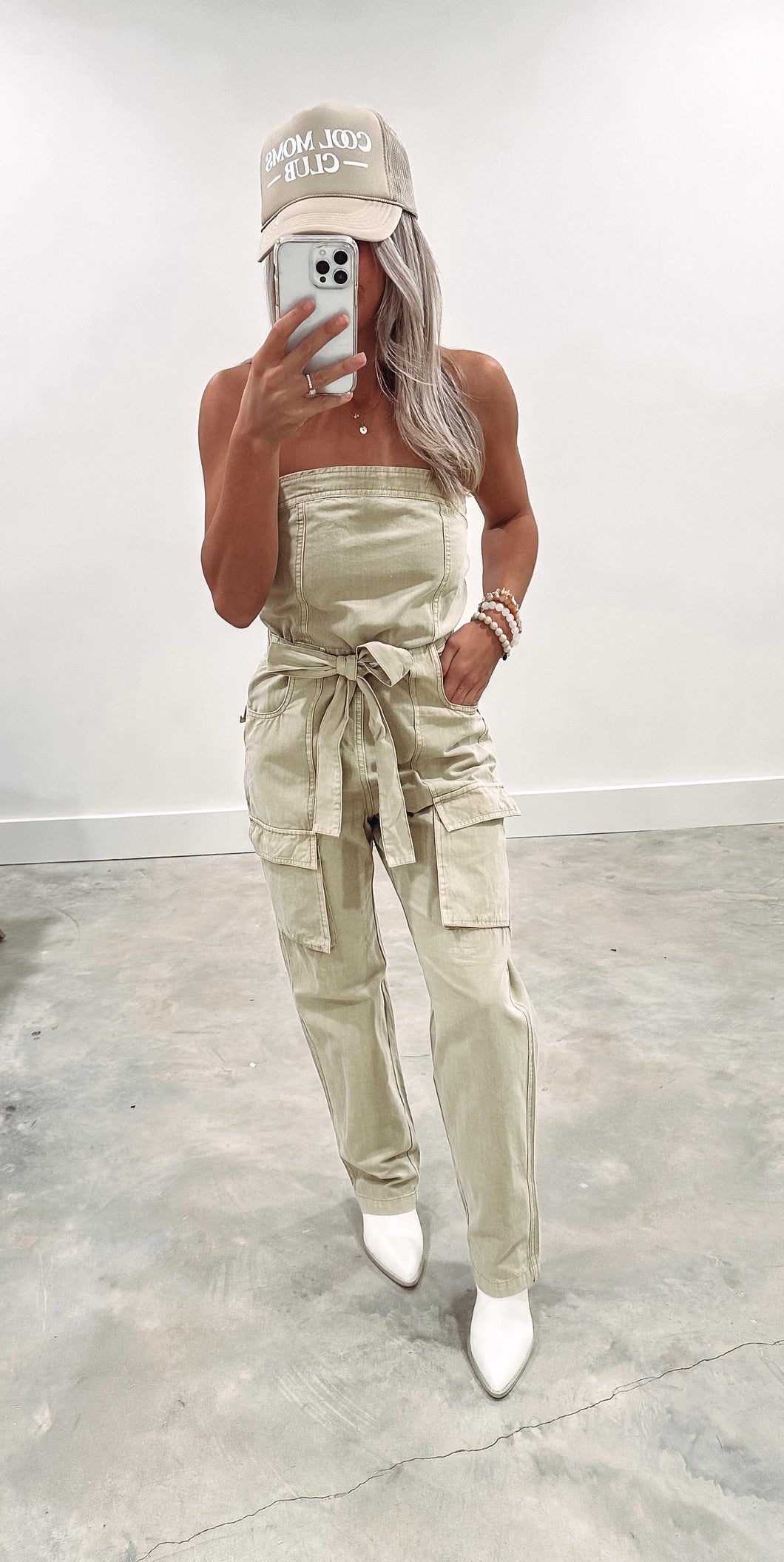 Girls Day Out Olive Jumpsuit