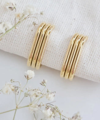 New day gold earrings