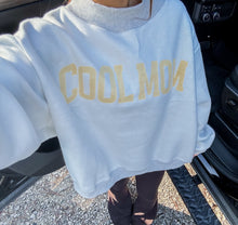 Load image into Gallery viewer, Mother/Cool Mom Reversible Mockneck Sweatshirt - Blue/Yellow