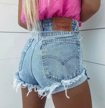 Load image into Gallery viewer, Upcycled Vintage Levi Denim Shorts - Original