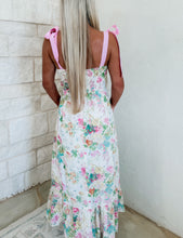 Load image into Gallery viewer, Wildflower Fields Floral Eyelet Midi Dress