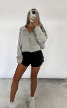 Load image into Gallery viewer, Getting By Tie Back Half Zip (FINAL SALE)
