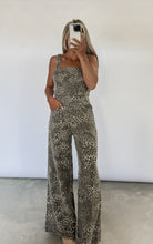 Load image into Gallery viewer, Wild Side Leopard Denim Jumpsuit (FINAL SALE)