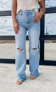 Before You High Rise Denim Flare Jeans