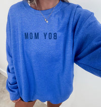 Load image into Gallery viewer, Boy Mom Sweatshirt (blue Gildan TAT 1 week)