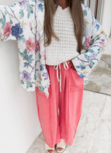 Load image into Gallery viewer, Garden Afternoon Floral Print Sweater Cardigan
