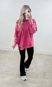 Cutest Look Ash Pink Casual Sweatshirt
