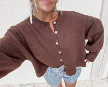 Load image into Gallery viewer, Lina Knit Brown Cardigan