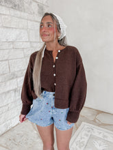 Load image into Gallery viewer, Lina Knit Brown Cardigan