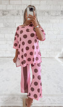 Load image into Gallery viewer, Mix It Up Polka Dot &amp; Stripe Lounge Pant Set