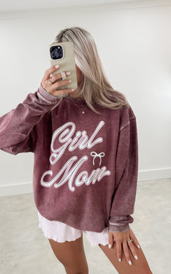 Girl Mom Corded Sweatshirt