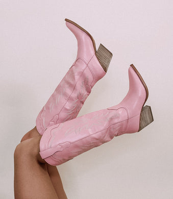 Indigo Pink Western Boots