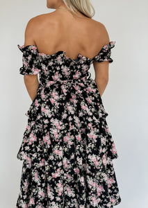 Jayden Black Floral Maxi