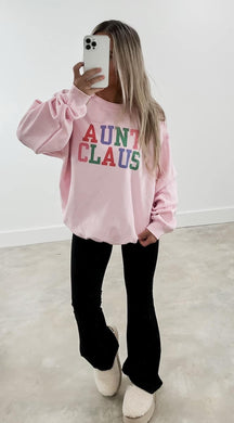 Multicolor Aunt Claus Sweatshirt (1 week TAT gildan)