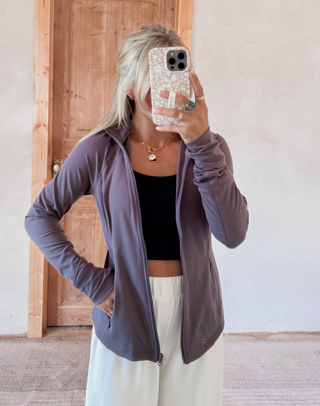 Jana Charcoal Yogalicious Athletic Jacket