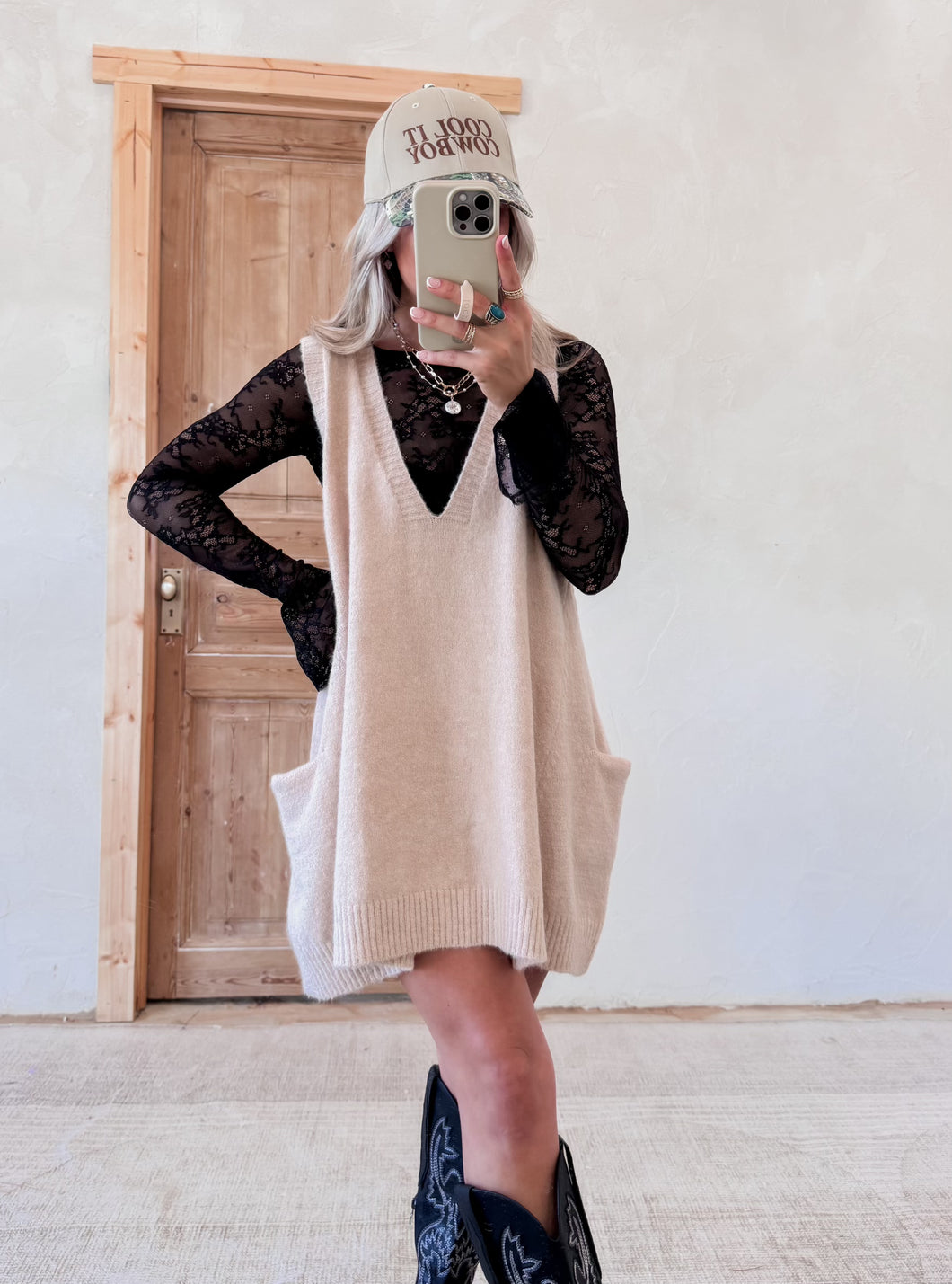 Best Dressed Blush Mini Sweater Tunic