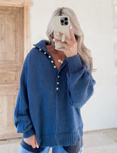 Load image into Gallery viewer, Gigi Mock Neck Pearl Sweater