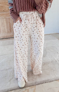 All Smiles Floral Casual Pants