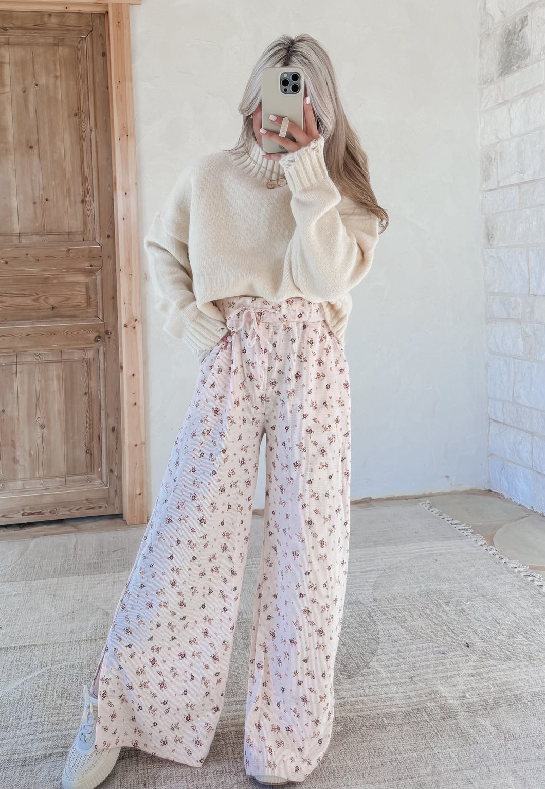 All Smiles Floral Casual Pants