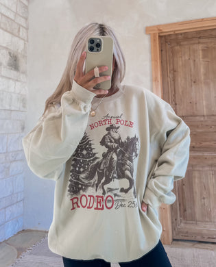 North Pole Rodeo Sweatshirt (1 week TAT gildan)