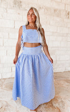 Load image into Gallery viewer, Delaney Gingham Skirt Set