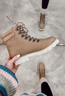 Kinsley Lace Up Snow Booties (FINAL SALE)