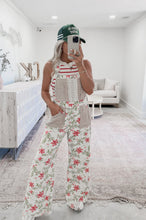 Load image into Gallery viewer, In Passing Oversized Floral Print Overalls