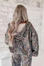Load image into Gallery viewer, Back In The Bayou Dark Woodland Camo Cloud Fleece Oversized Zipup Hoodie