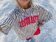 Load image into Gallery viewer, Jesus Saves Zebra Print Graphic Tee