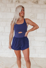 Load image into Gallery viewer, Jana Athletic Navy Romper