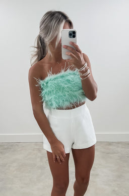 So Extra Feather Top (FINAL SALE)